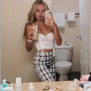 princess Polly- mesh tank top white